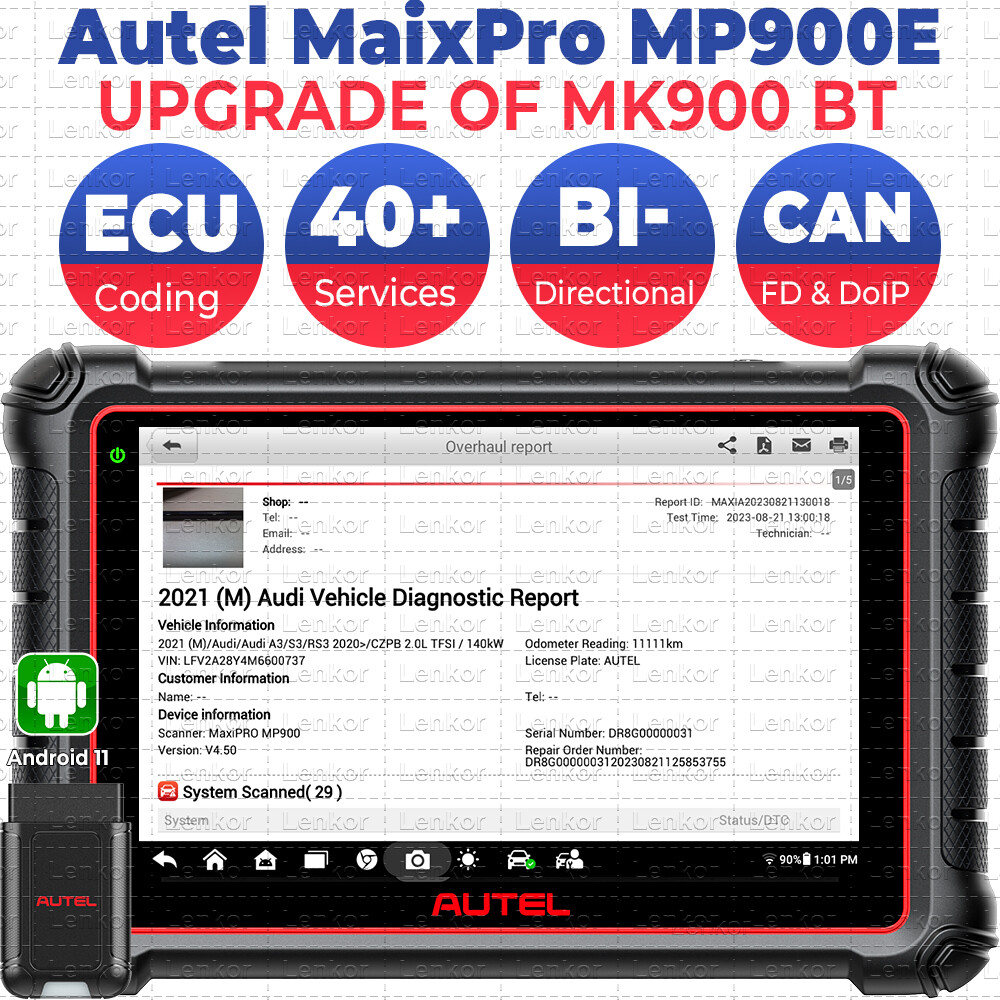 2024 Autel MaxiPRO MP900E Scanner Upgraded of MP808S Bi-Directional CAN-FD DoIP