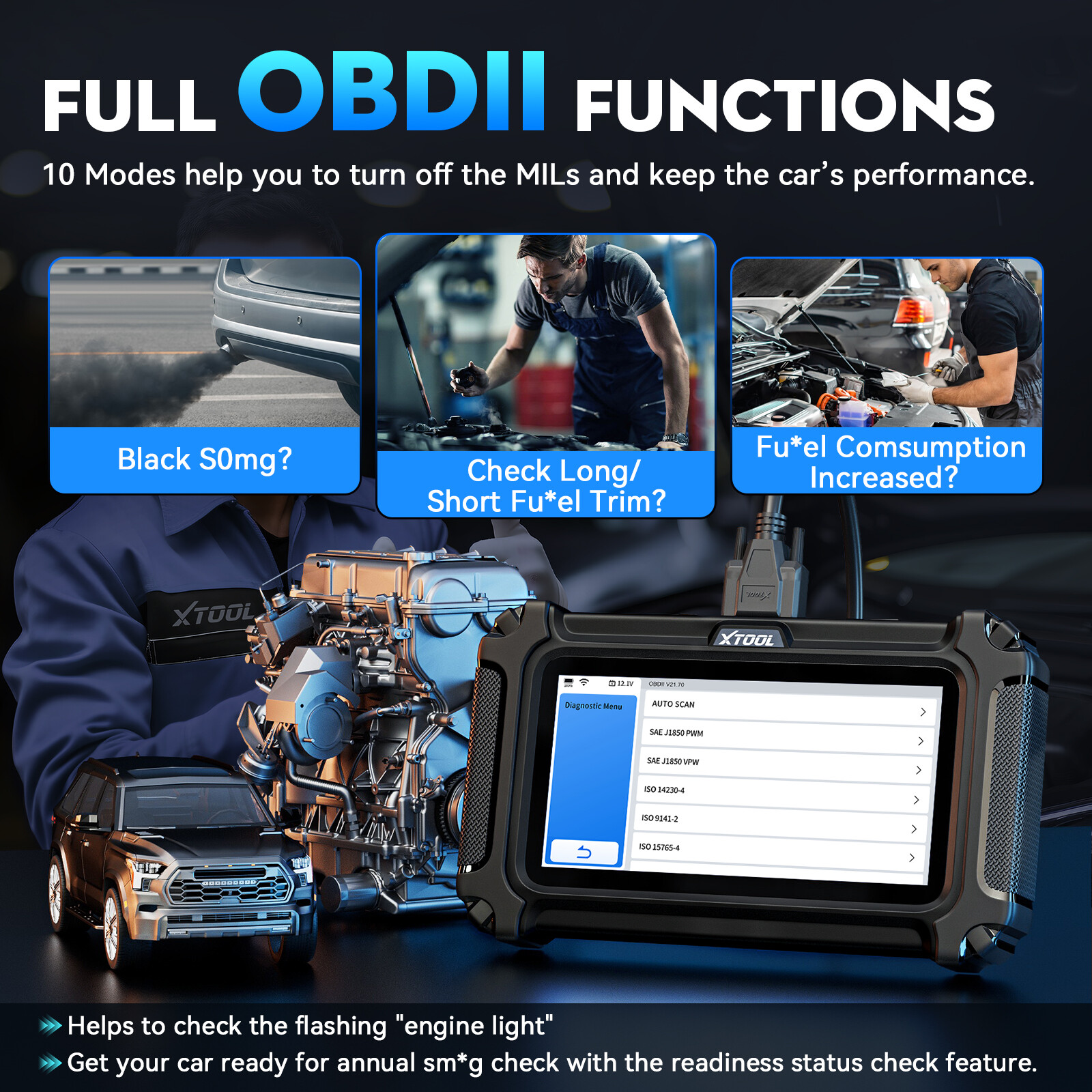 2025 XTOOL D6S All System OBD2 Scanner Auto Diagnostic Scan Tool Free Update FCA