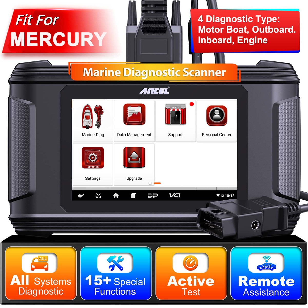 For MERCURY Outboard Engine Marine Diagnostic & Complete Watercraft Active Test