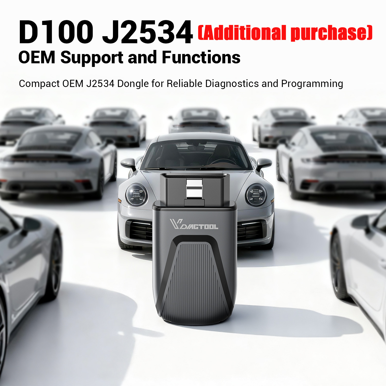 VDIAGTOOL D100 Bluetooth OBD2 Scanner Full System Car Diagnostic Tool 17 Resets
