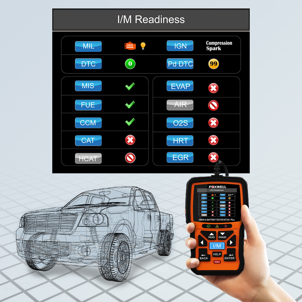 Auto Engine Trouble Code Reader OBD2 Scanner Diagnostic Tool Live Data Stream