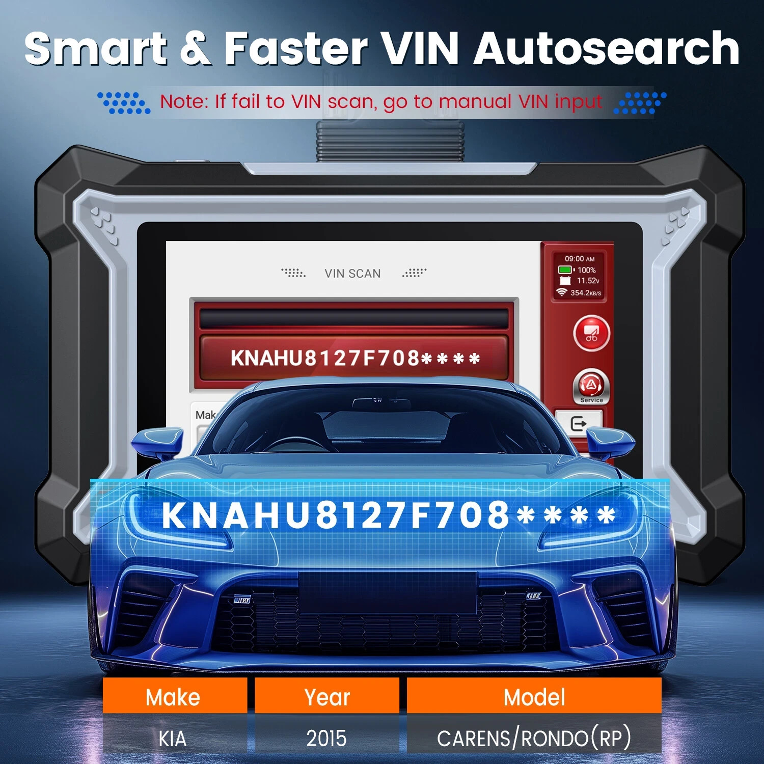 Hyundai Elantra Professional Diagnostic OBD2 Scanner Fault Reader ABS SRS DS10