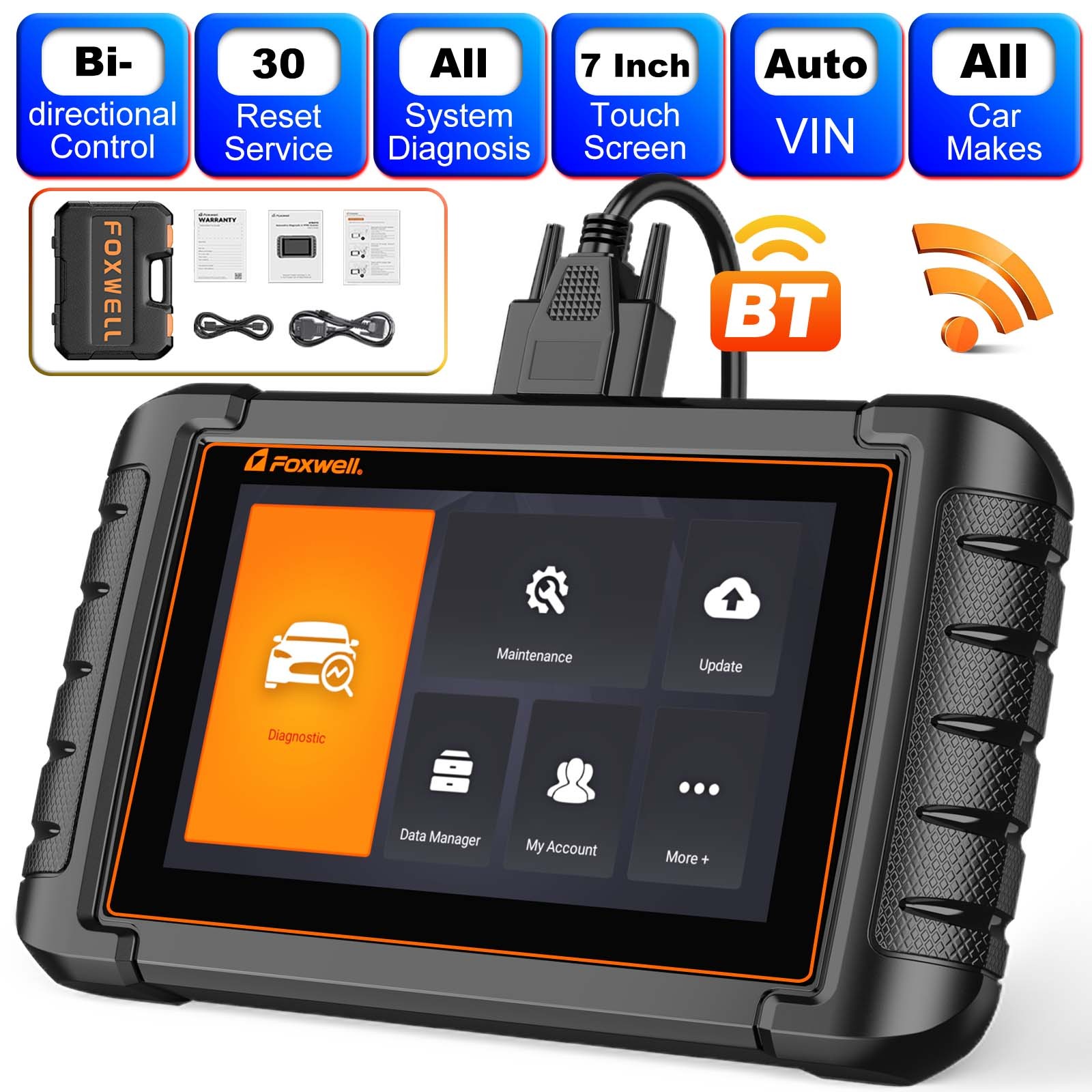 NT809 Bluetooth OBD2 Scanner Bidirectional All System Diagnostic Scan Tool
