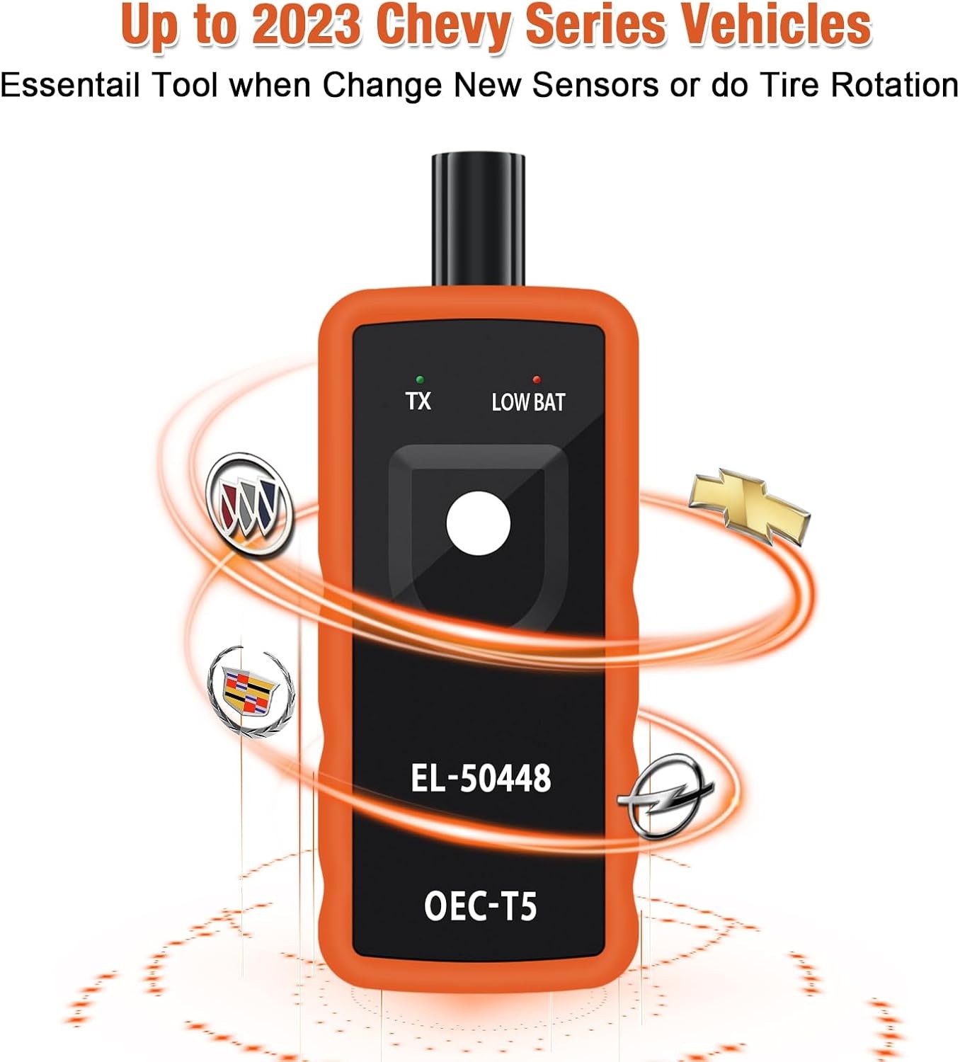 EL-50448 TPMS Relearn Tool for Auto Tire Pressure Monitor System Orange