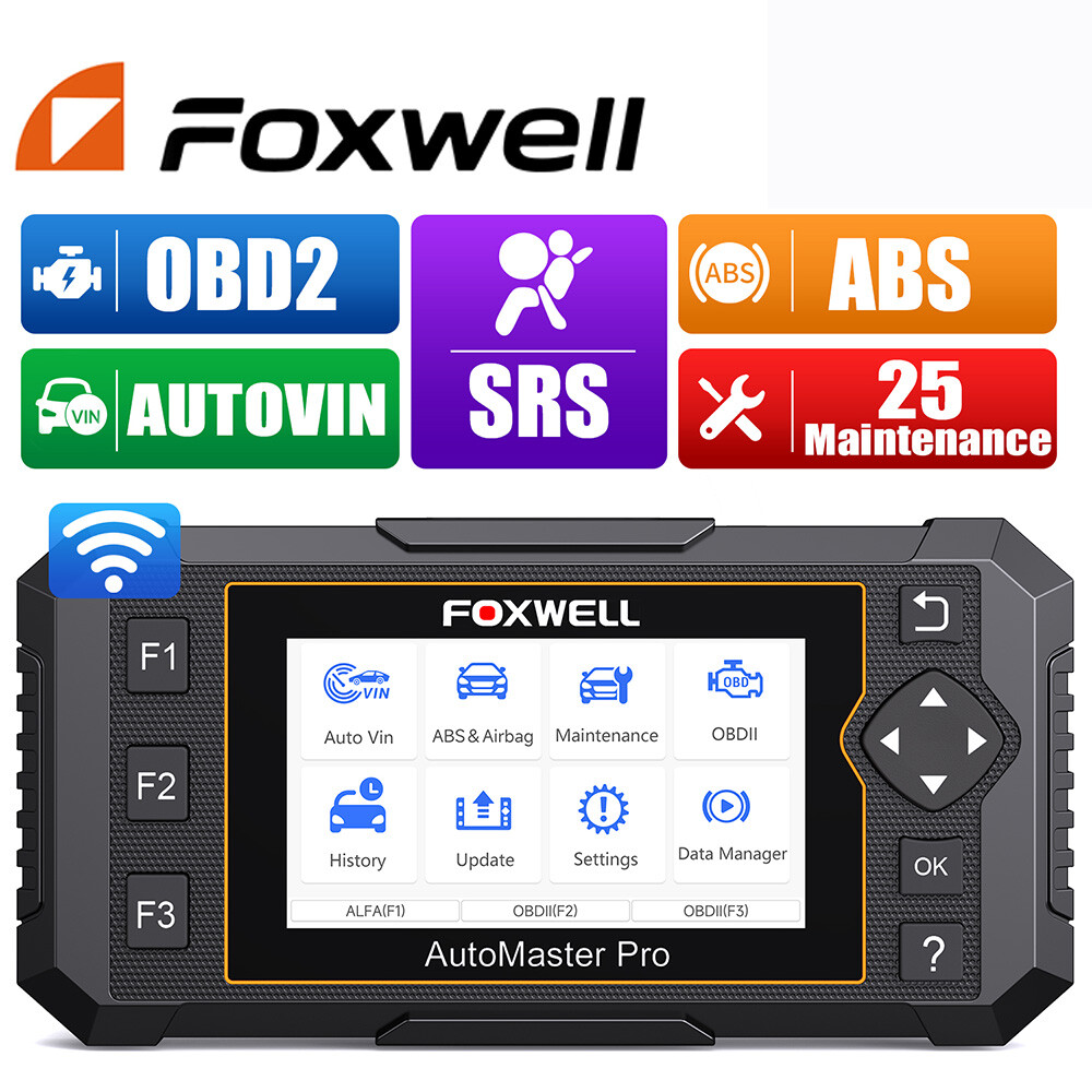 FOXWELL Car Diagnostic Tool 25+ Special Features OBD2 Scanner WIFI Update Scan