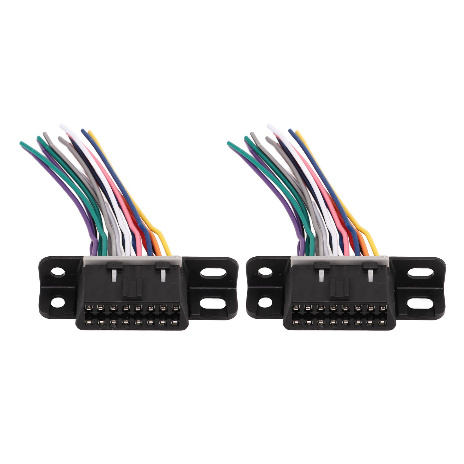 2PCS Diagnostic OBD2 16 PIN Female Connector Harness 16 PIN Female Plug