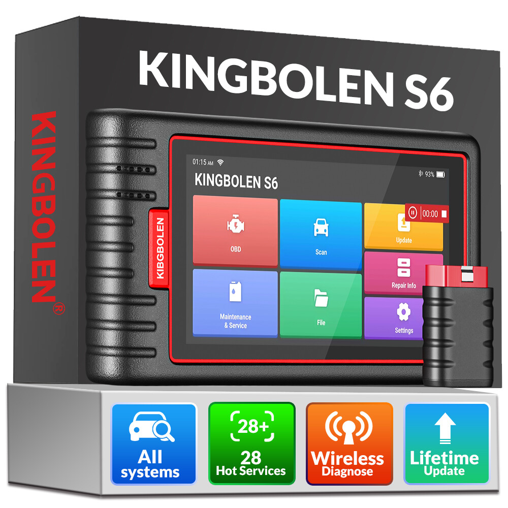 KINGBOLEN S6 Automotive All System OBD2 Scanner Auto Diagnostic Tool TPMS DPF