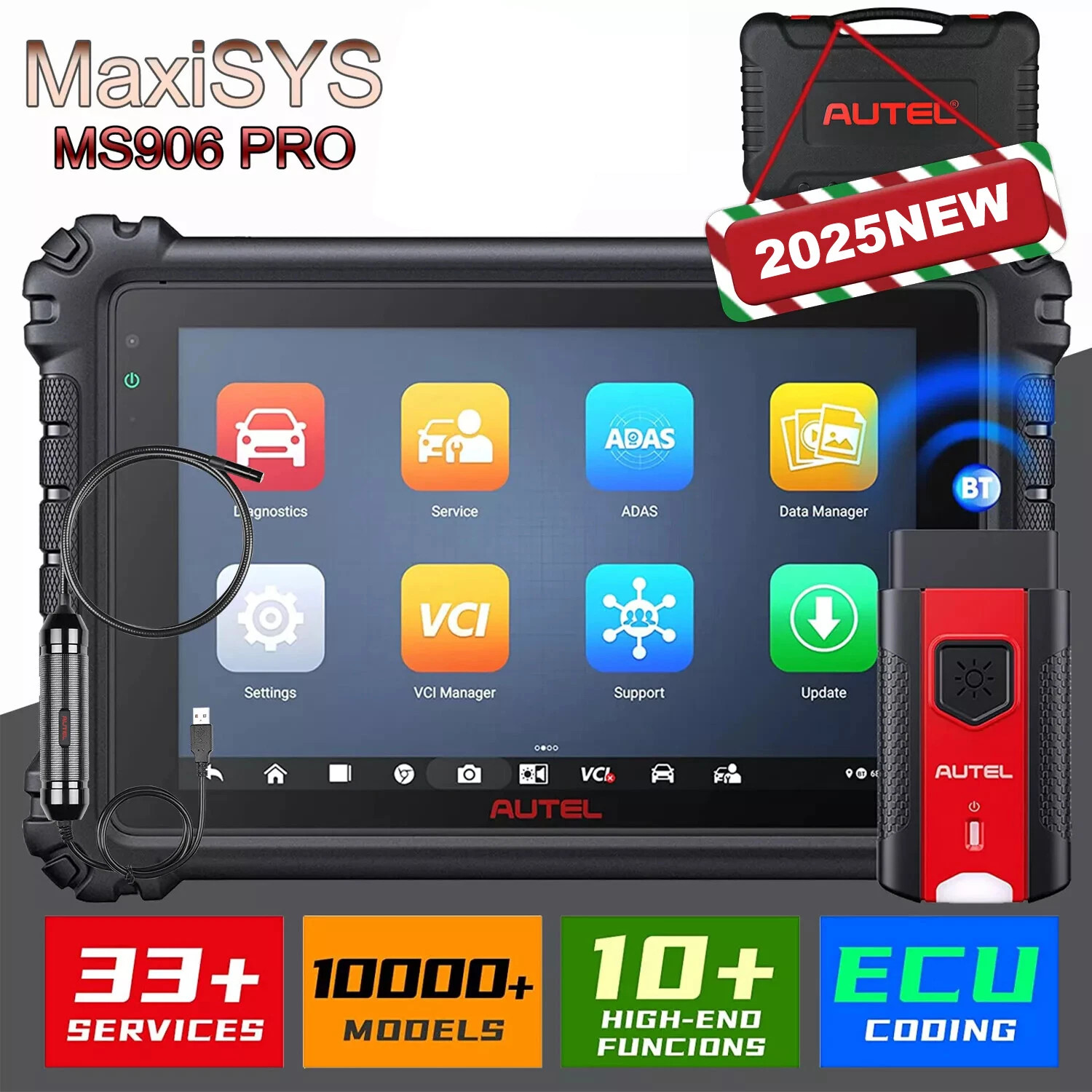 Autel MaxiSys MS906 Pro Key Coding Full System Diagnostic Scanner AutoScan 2.0