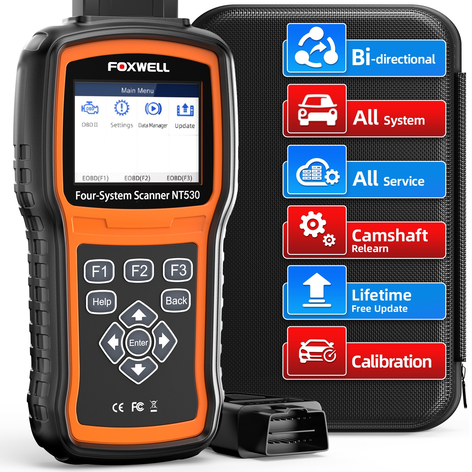 Foxwell NT530 Plus for Porsche OBD2 Bidirectional Full System Diagnostic Scanner