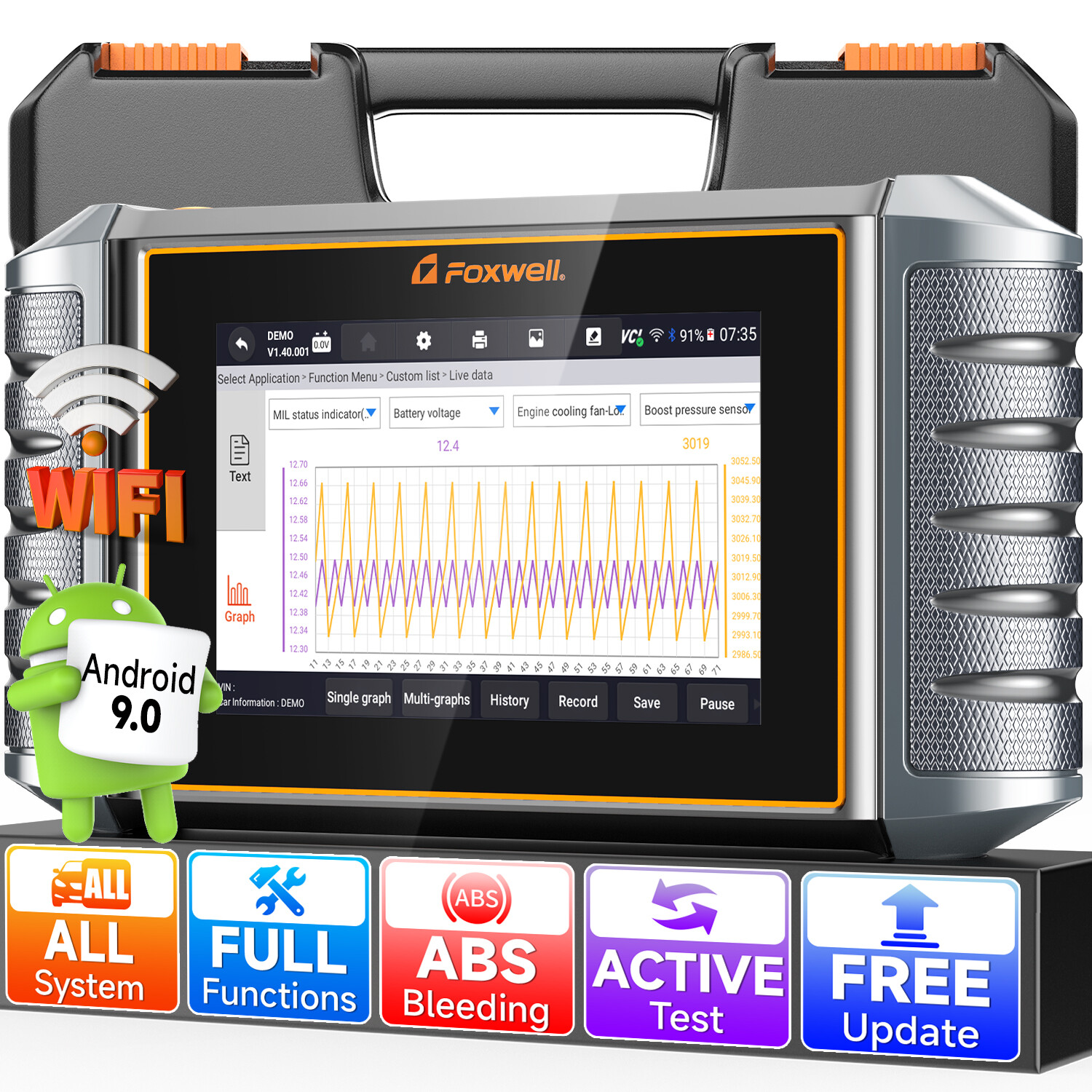 For VW Audi Full System Bidirectional Diagnostic Scanner ECU Coding Oil Reset