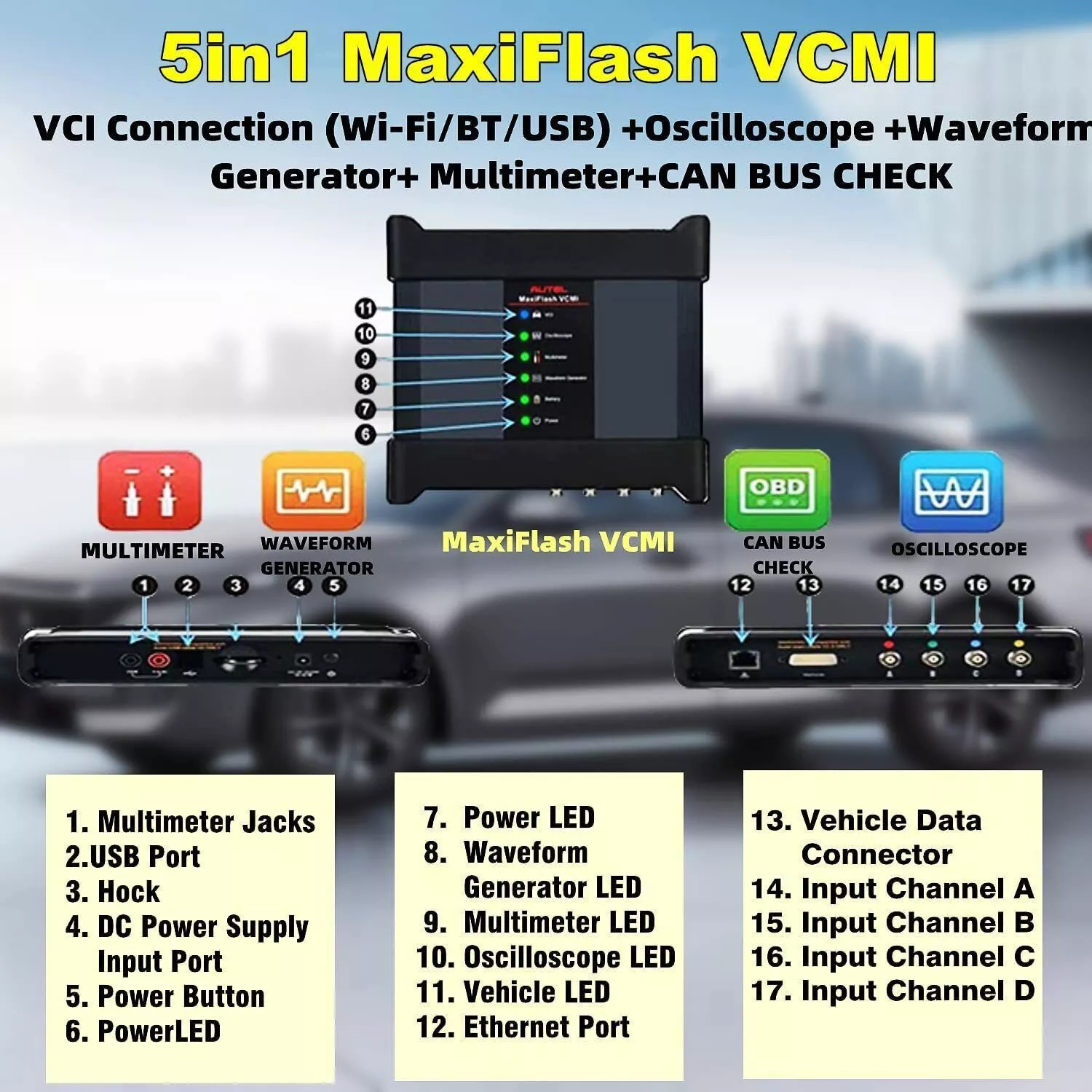 2025 Autel MaxiSys Ultra EV Electric Diagnostic Scanner 5-in-1 VCMI programming
