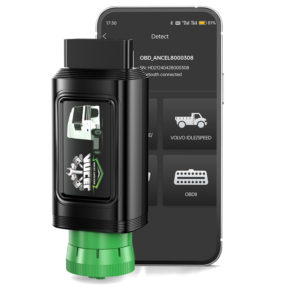 ANCEL HD210 Bluetooth Heavy Duty Truck Scanner Speed Limit Idle Reset for Volvo