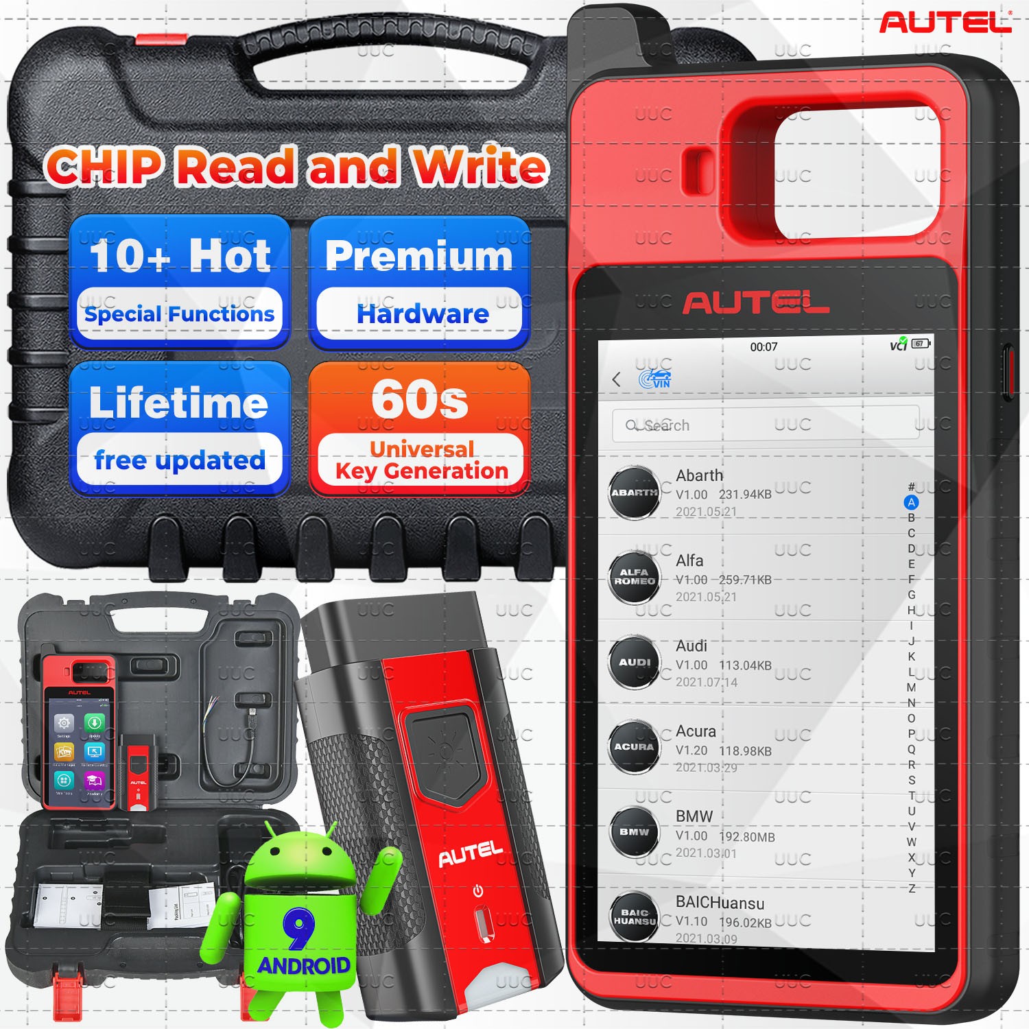 Autel MaxiIM KM100 60S Fast Key Generation Auto VIN Diagnostic Key Programmer