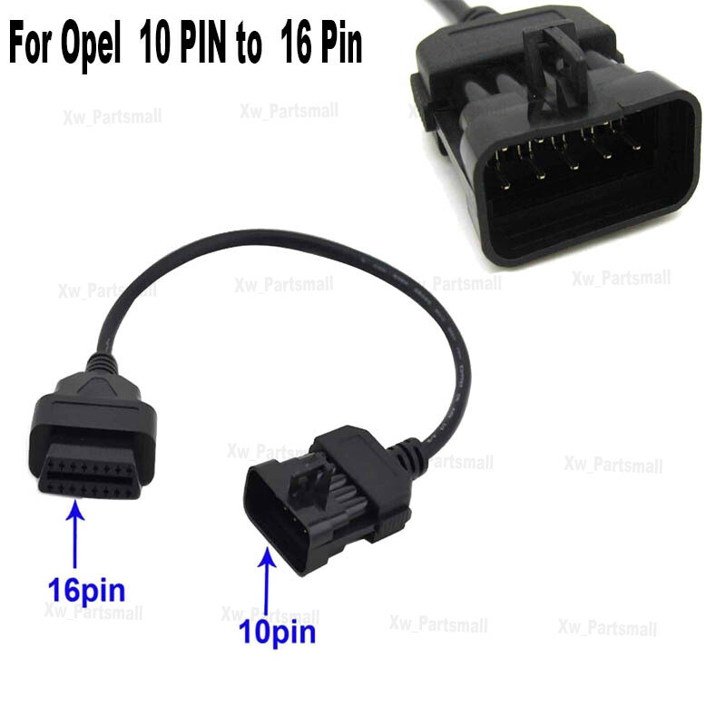 OBD1 Male to OBD2 Female 16 Pin Connector Adapter Cable Diagnostic Cable 1Pcs