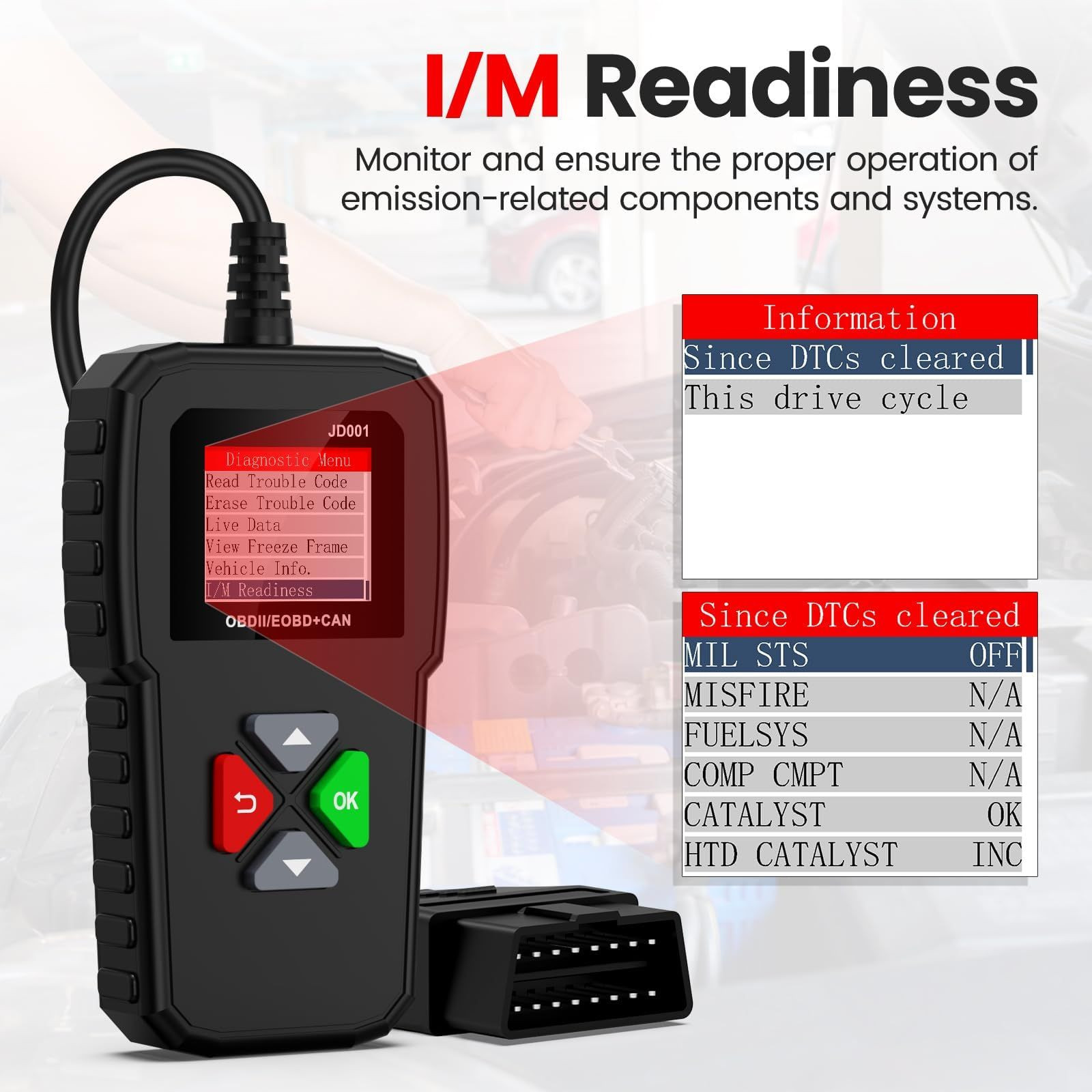 Car Code Reader OBD2 Scanner, Read and Erase Fault Codes, Automotive STYLE B
