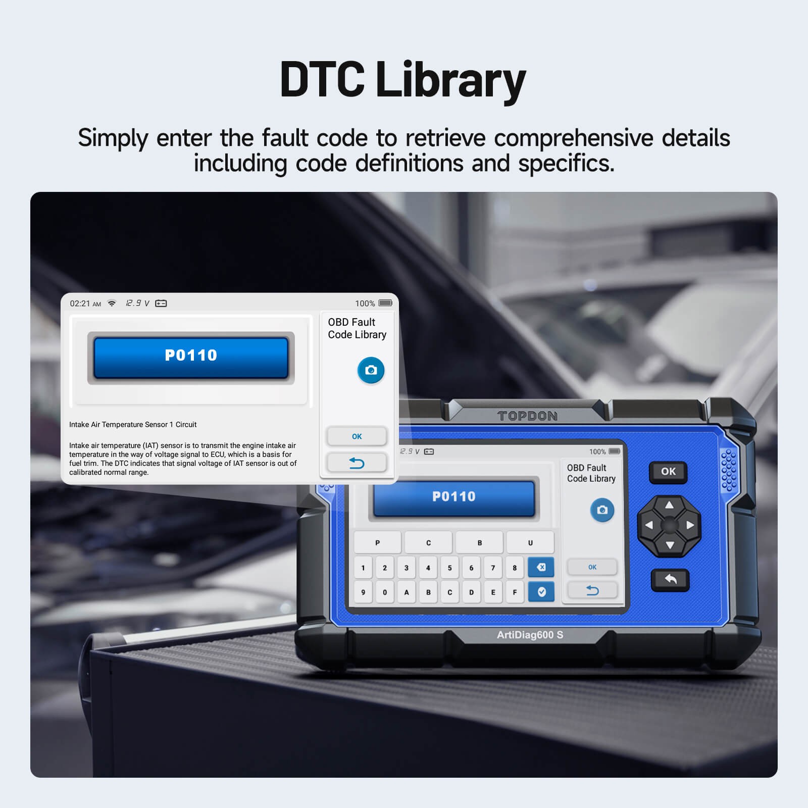 Free Updates! TOPDON AD600S 9 Reset CAN-FD Auto VIN Escaner Automotriz OBD2 Tool