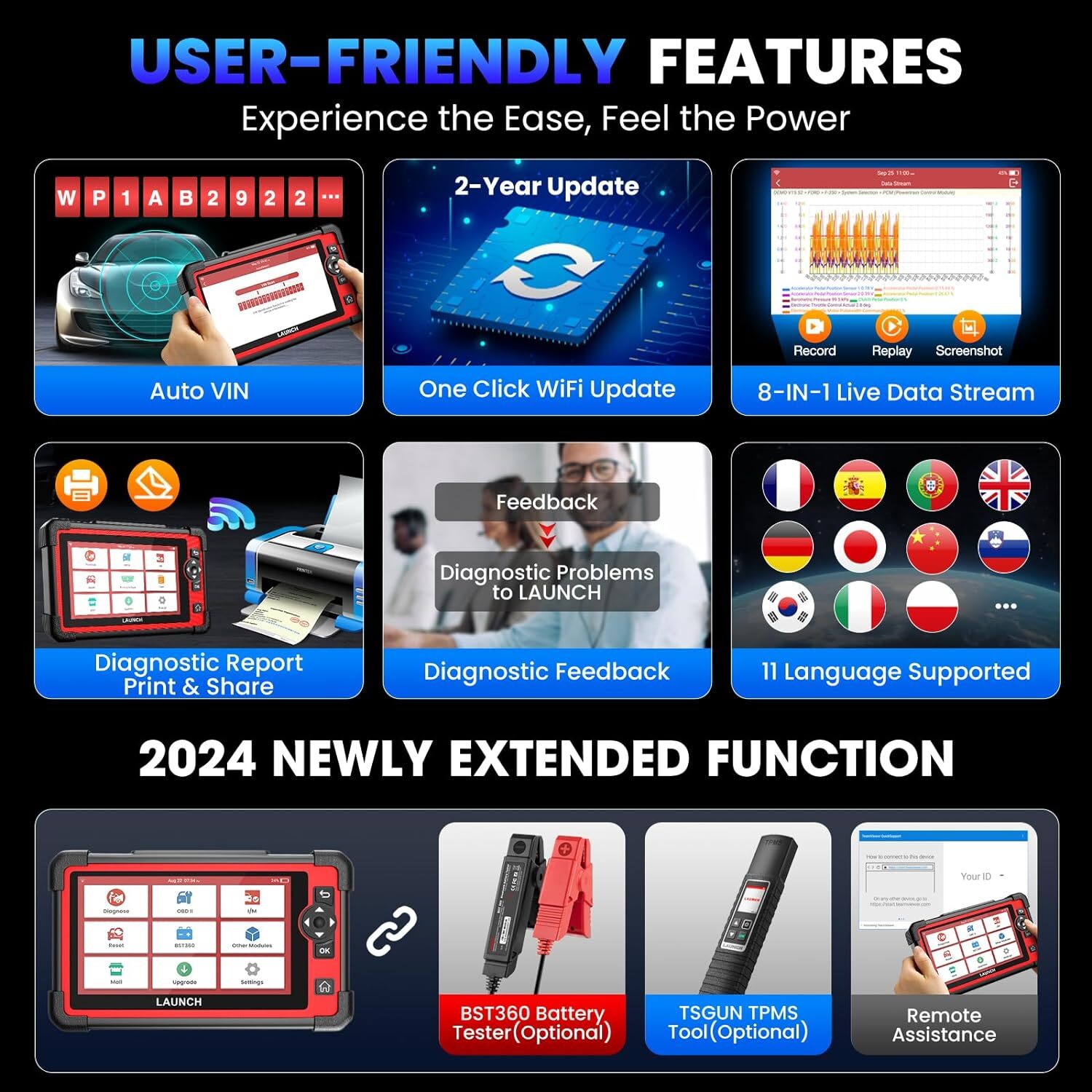 KINGBOLEN K7 D7 PRO Auto Full Diagnostic Bidirectional Scan Key Programming Tool