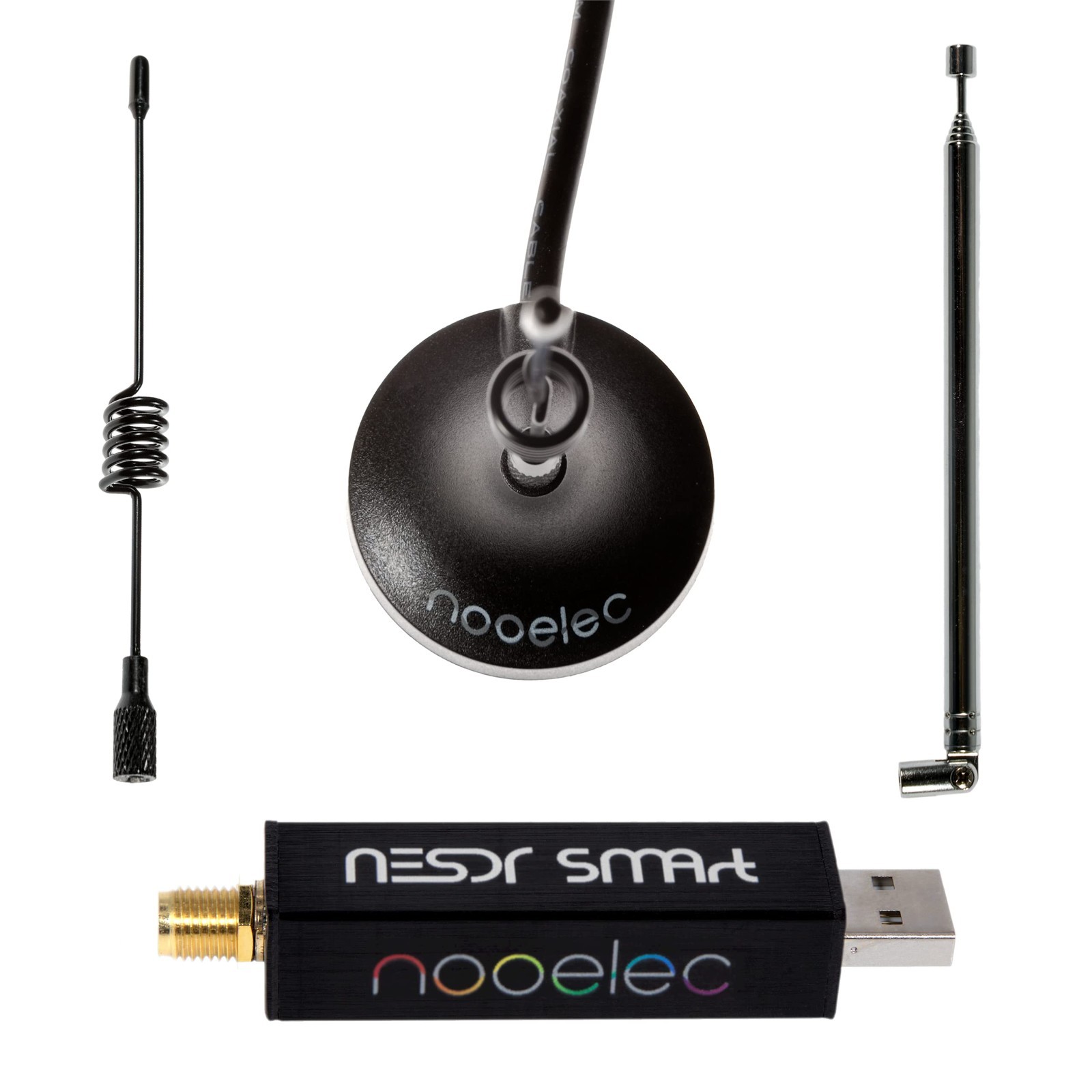 RTL-SDR v5 Bundle – Software Defined Radio 100kHz-1.75GHz, 0.5PPM TCXO, SMA Inpu