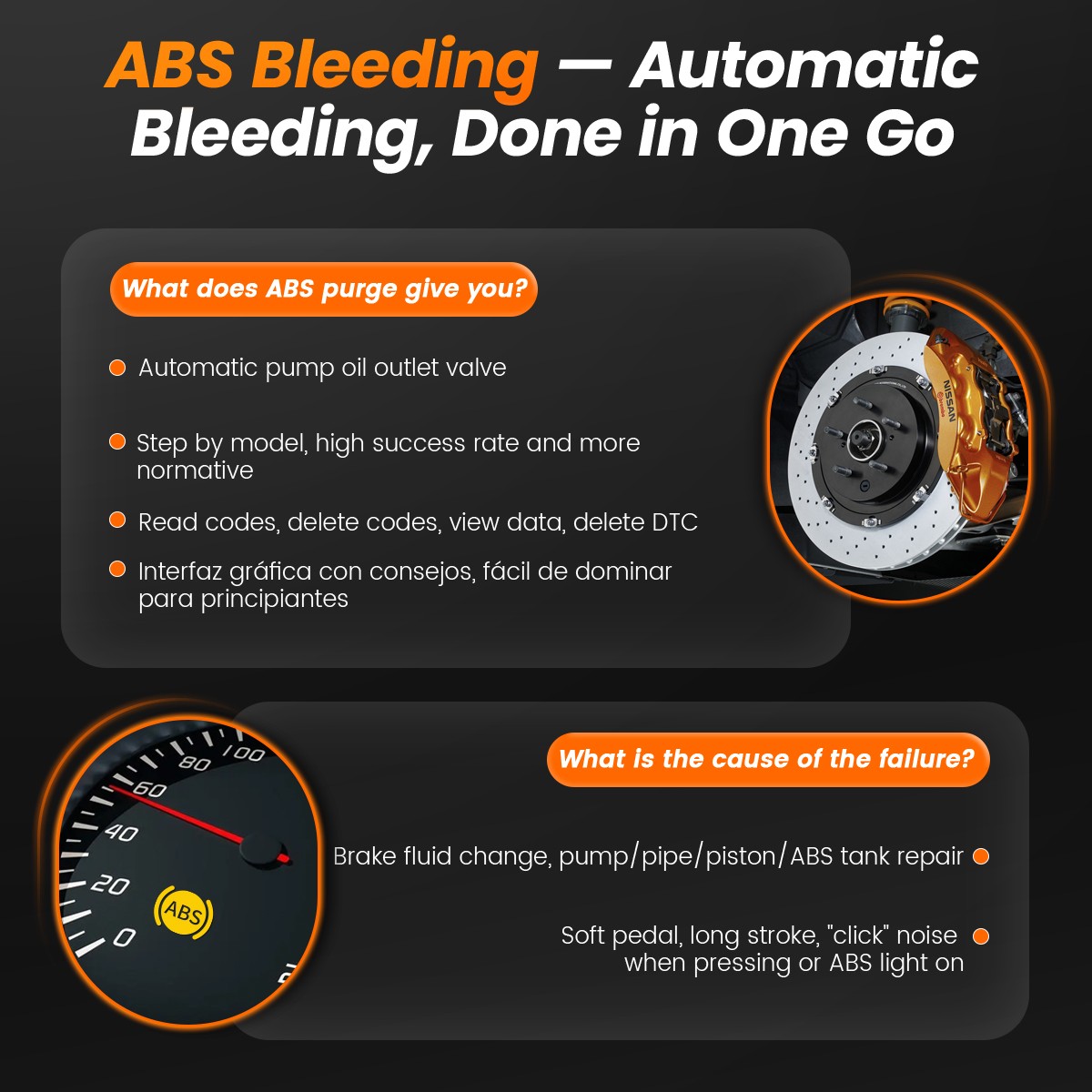 Scan Engine ABS SRS Transmission System Scanner OBD2 Diagnostic Tool Code Reader