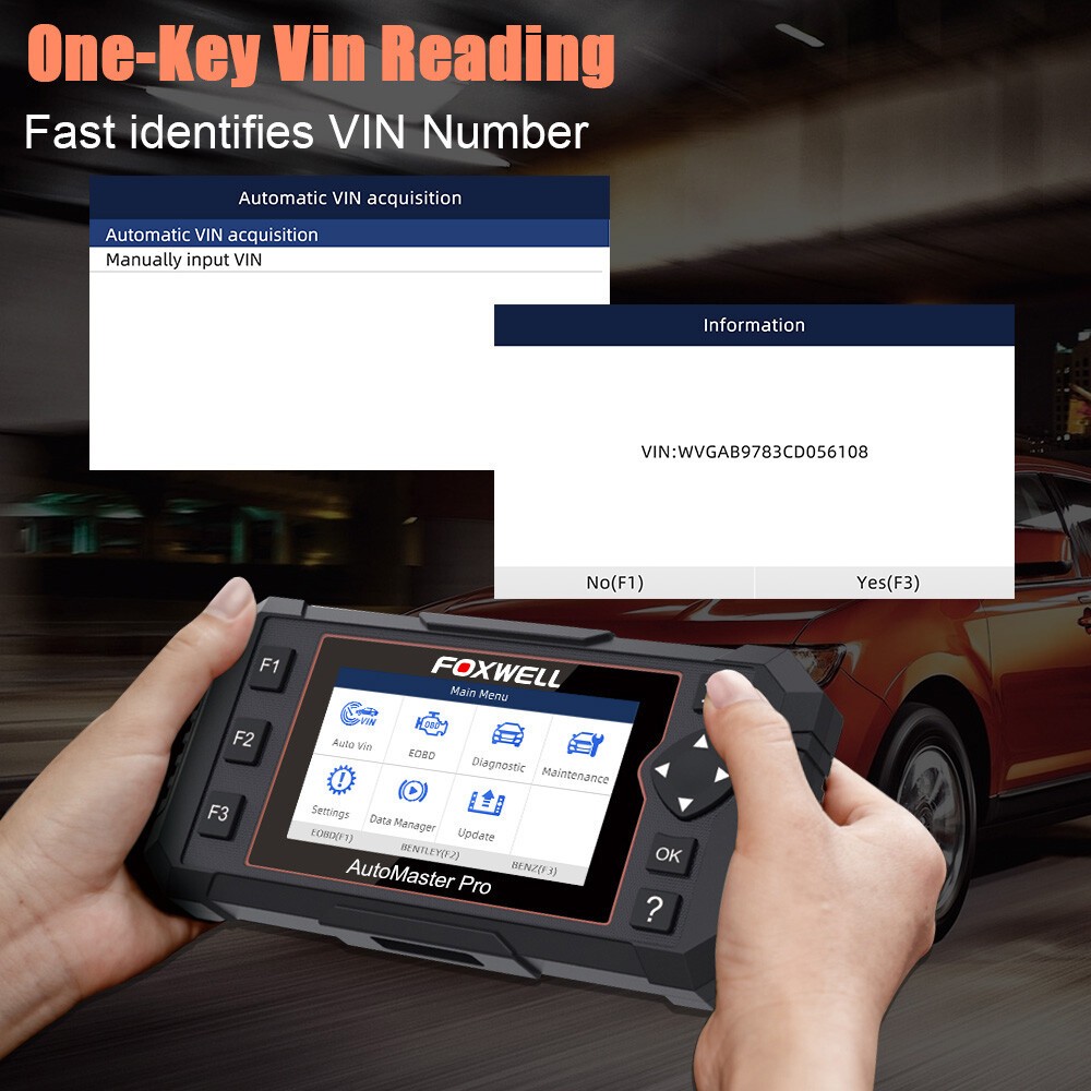 FOXWELL NT614 Elite Car Scanner with Oil Reset & SAS Calibration