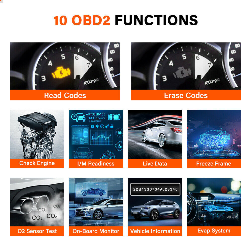 Launch U400 Diagnostic Scanner with On Board Monitoring and O2 Sensor Test