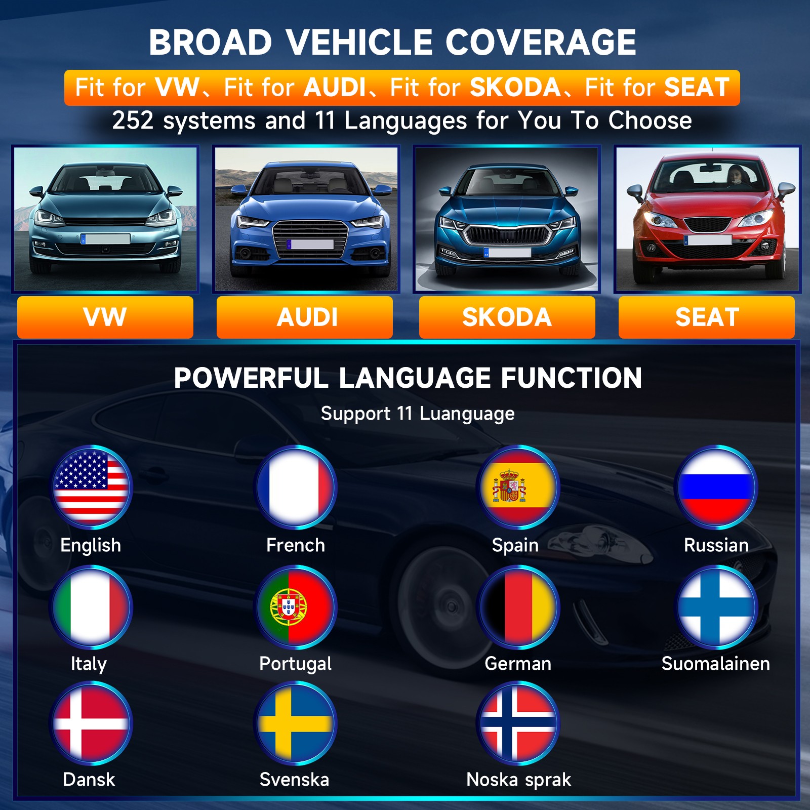 AUTOPHIX 7610 Car All System OBD2 Diagnostic Scanner EPB Brake Pads ABS Bleeding