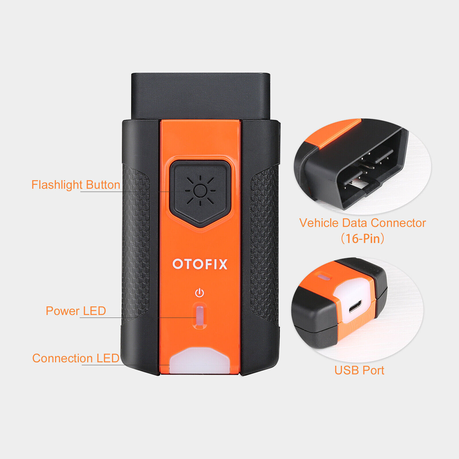 OTOFIX VCI V1 Bluetooth Connector Used with OTOFIX Diagnostic Tablets