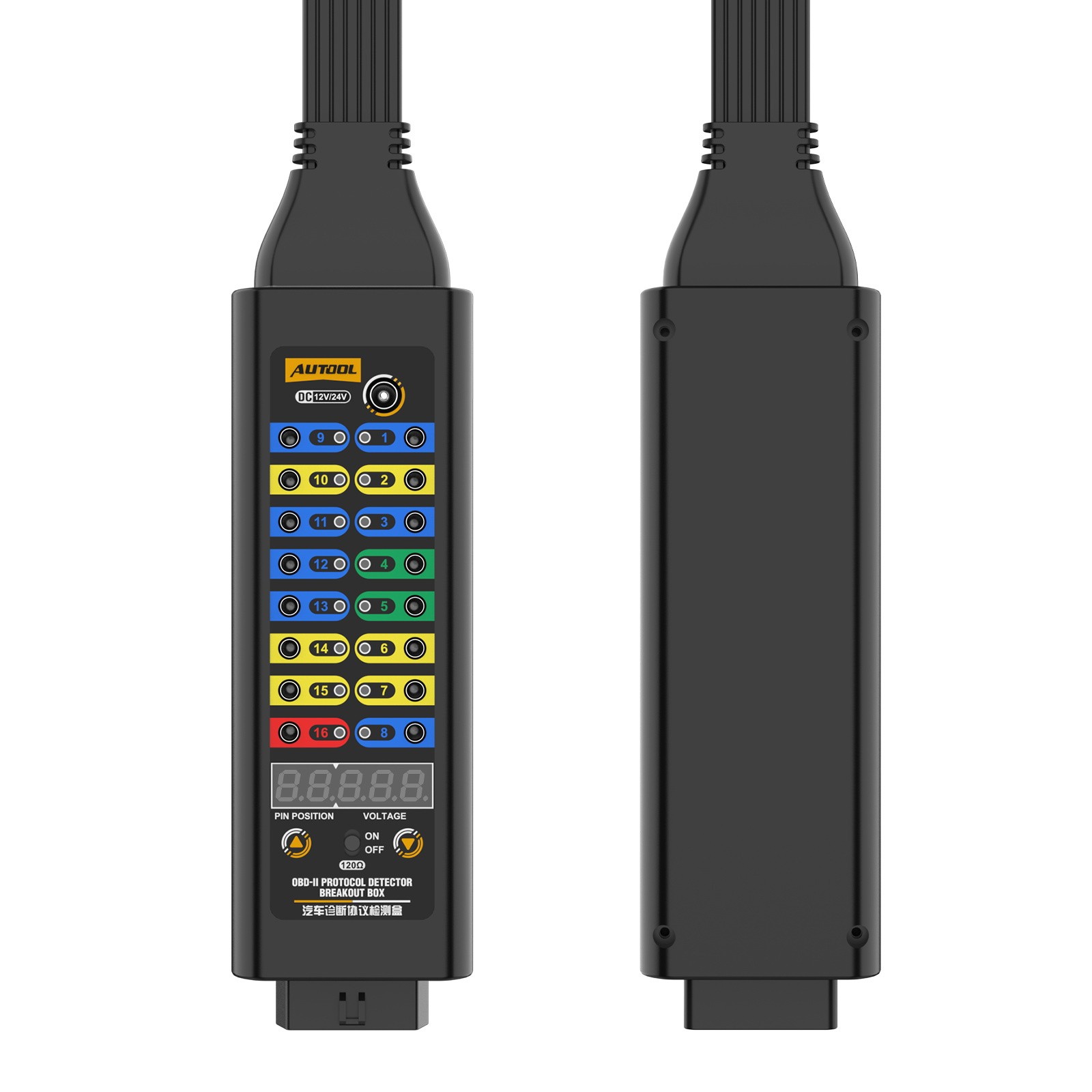 OBD2 Breakout Box OBDII Protocol Detector OBD Diagnostic Port Tester CAN Test