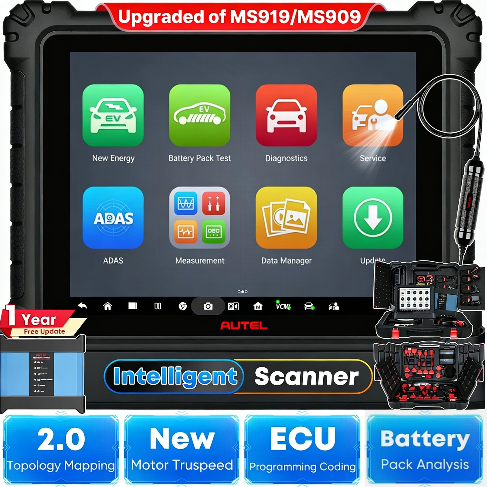 Autel MaxiSYS Ultra EV Intelligent Top Scanner, High-Voltage System Analyze Tool