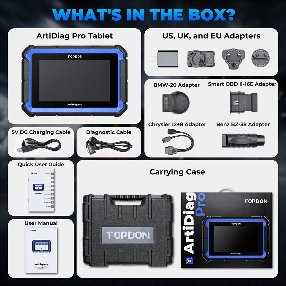 TOPDON AD PRO V1.0 Car All Systems Diagnostic Tool 35 Service for 100+ Brands