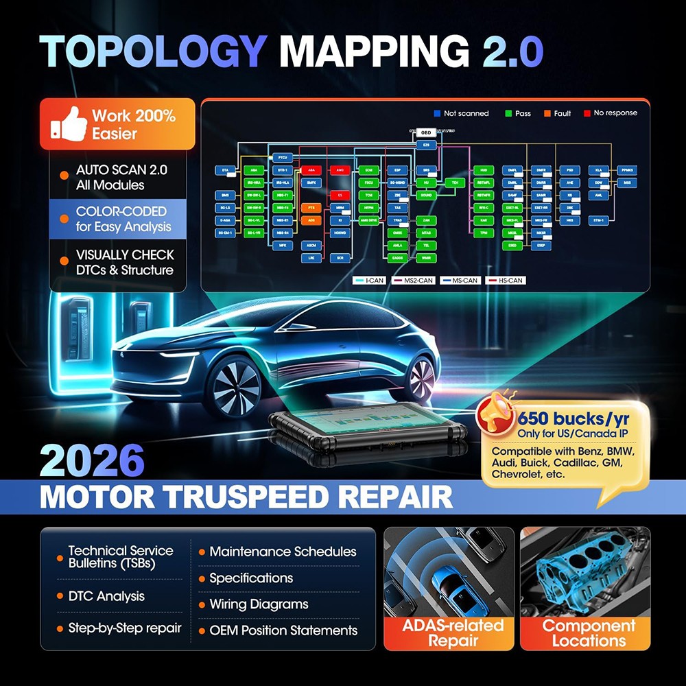 Autel MaxiSys Ultra EV Intelligent Diagnostic for Electric Car Up of Ultra VCMI