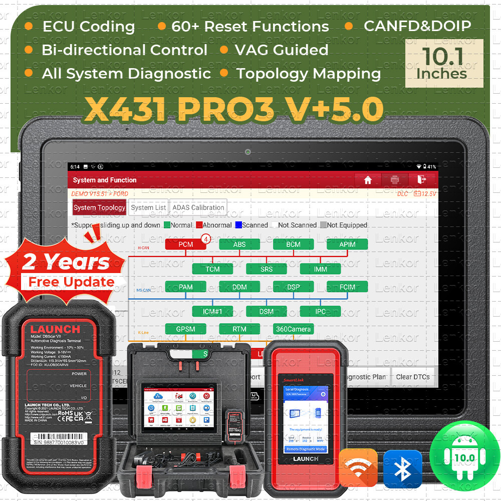 2025 LAUNCH X431 PRO3S+Smartlink HD Heavy Duty Truck Diagnostic Scanner Coding