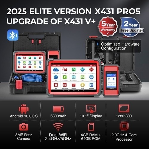 LAUNCH X431 PRO5 X-Prog3 J2534 Programming Key Coding OBD2 Diagnostic Scanner