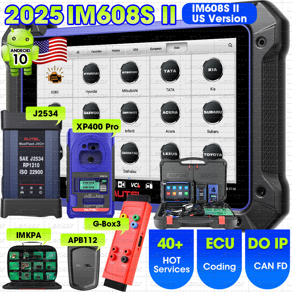 2025 Autel MaxiIM IM608 PRO II IMMO Key Programming Diagnostic Scanner IM608S II