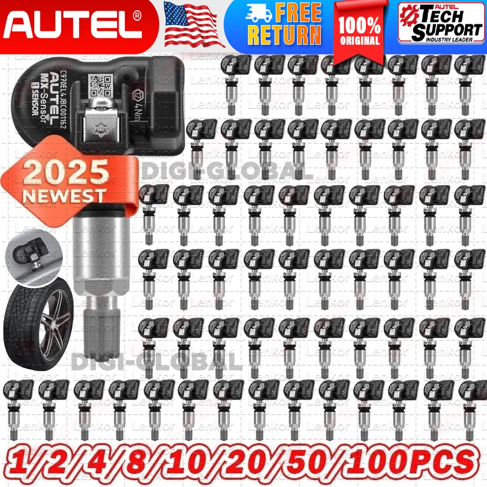 Autel TPMS Sensor MX-Sensor 315MHz & 433MHz Programmable Universal Metel Valve