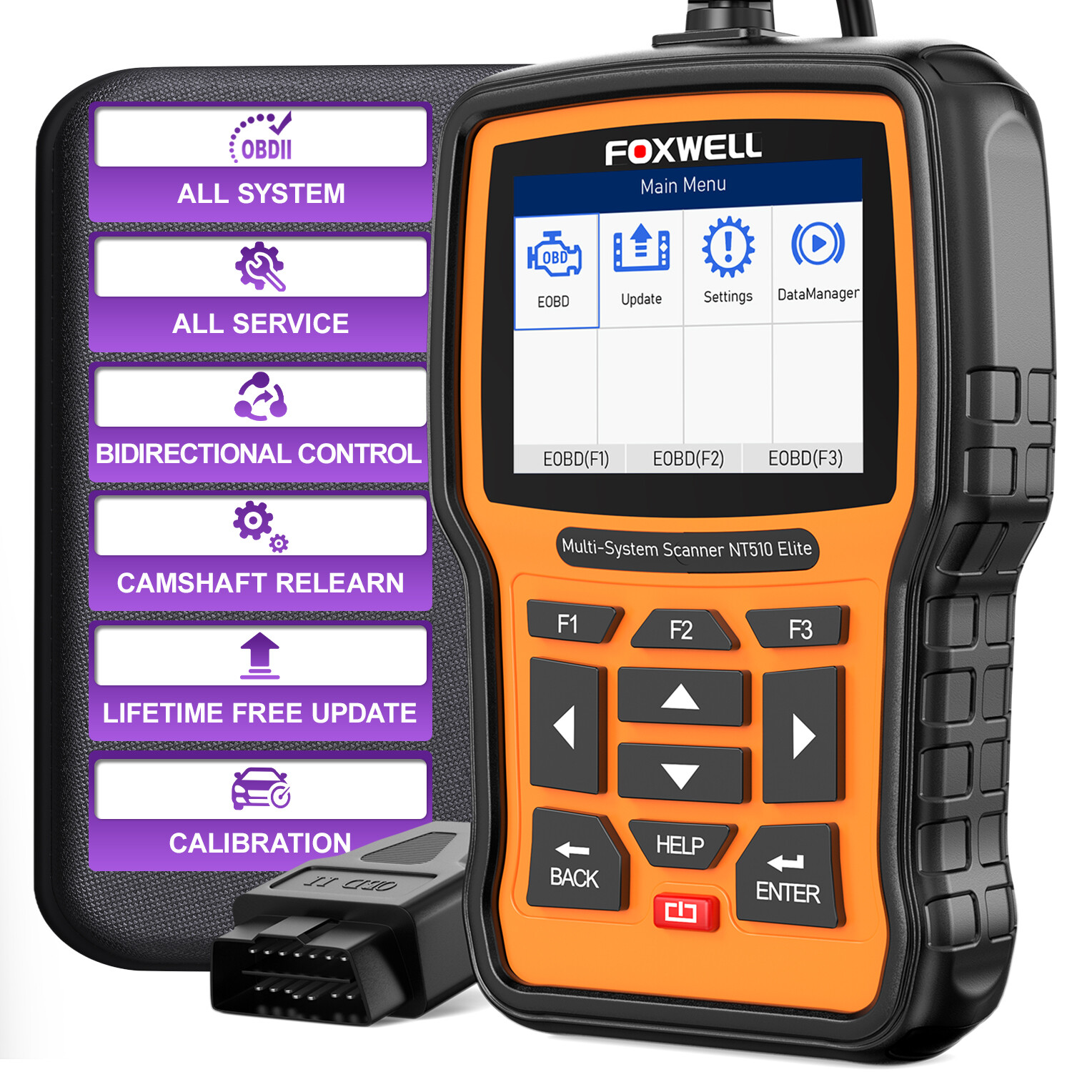 Foxwell NT510 Elite for Volvo Full System Bidirectional Diagnostic Scanner Oil