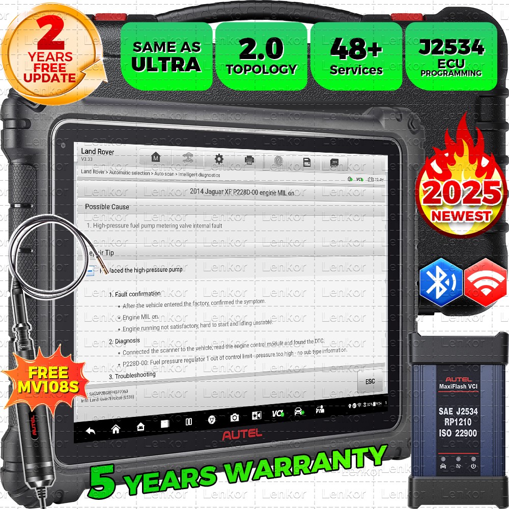 ⭐⭐⭐⭐⭐【2-Years Update】Autel MaxiSys ULTRA Lite MS919 JVCI 2026 Diagnostic Scanner