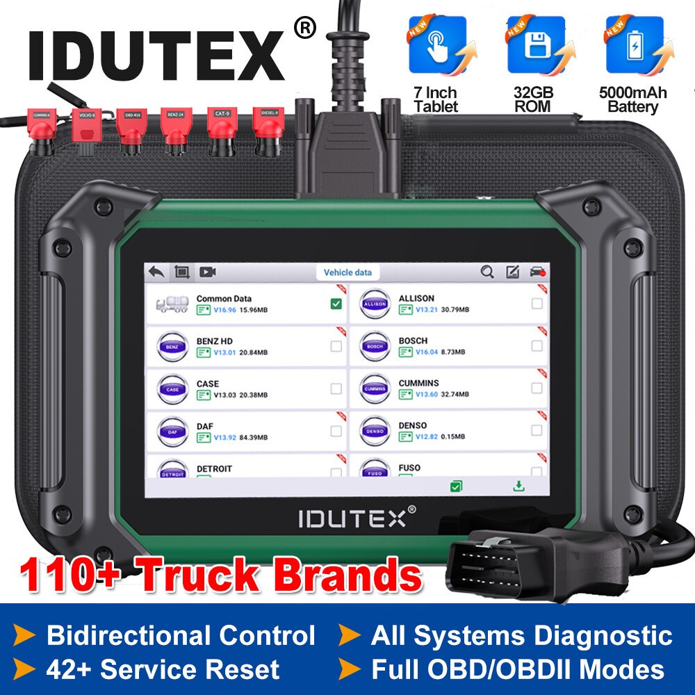 IDUTEX TS710 Diesel Heavy Duty Truck Diagnostic Scanner All System DPF Regen OIL