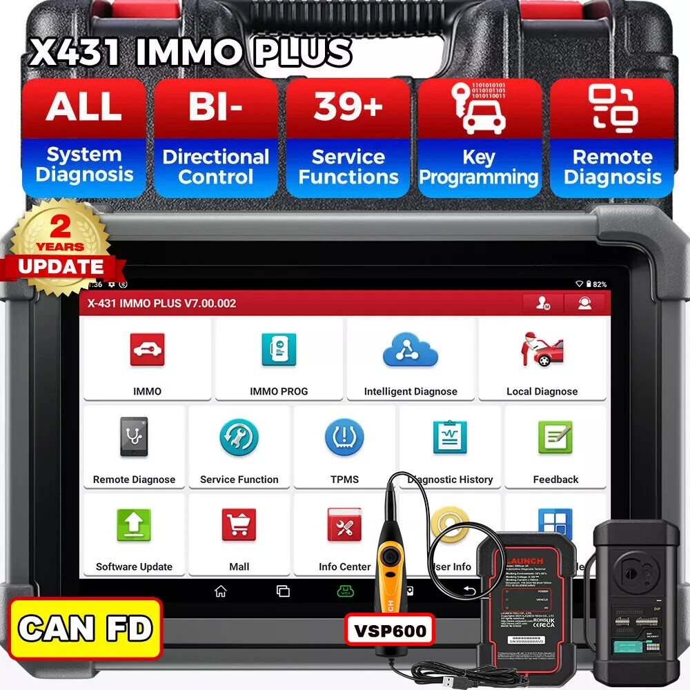 2026 Launch X431 IMMO PLUS PAD 7 ECU Clone Programming Car Diagnostic Scan Tool