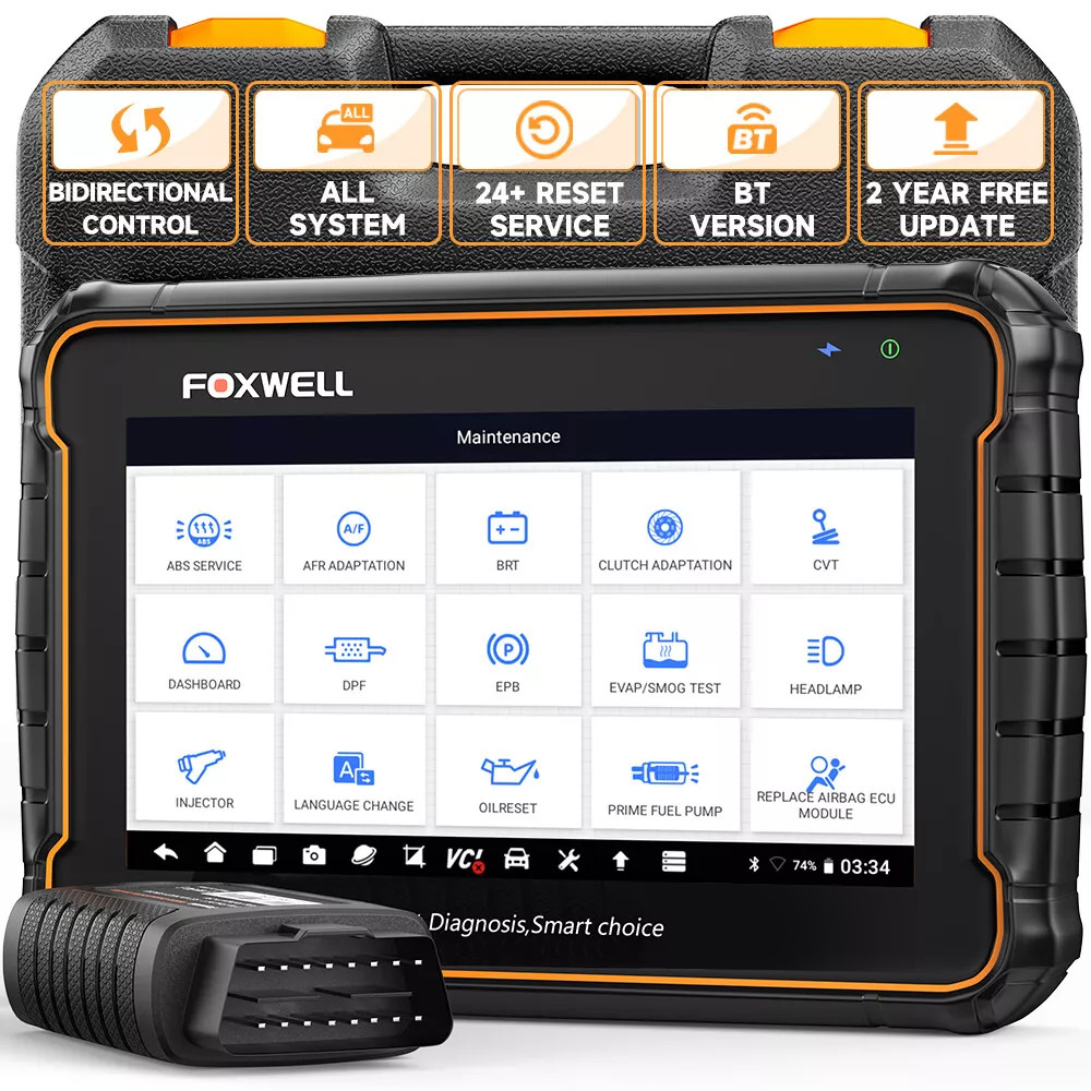 FOXWELL GT60 BT Bi-directional All System Car OBD2 Scanner Diagnostic Scan Tool