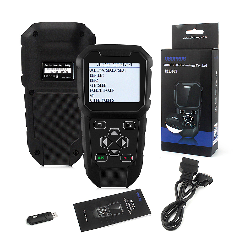 OBDPROG MT401 Car Odometer Correction Mileage Adjustment Cluster Calibration US