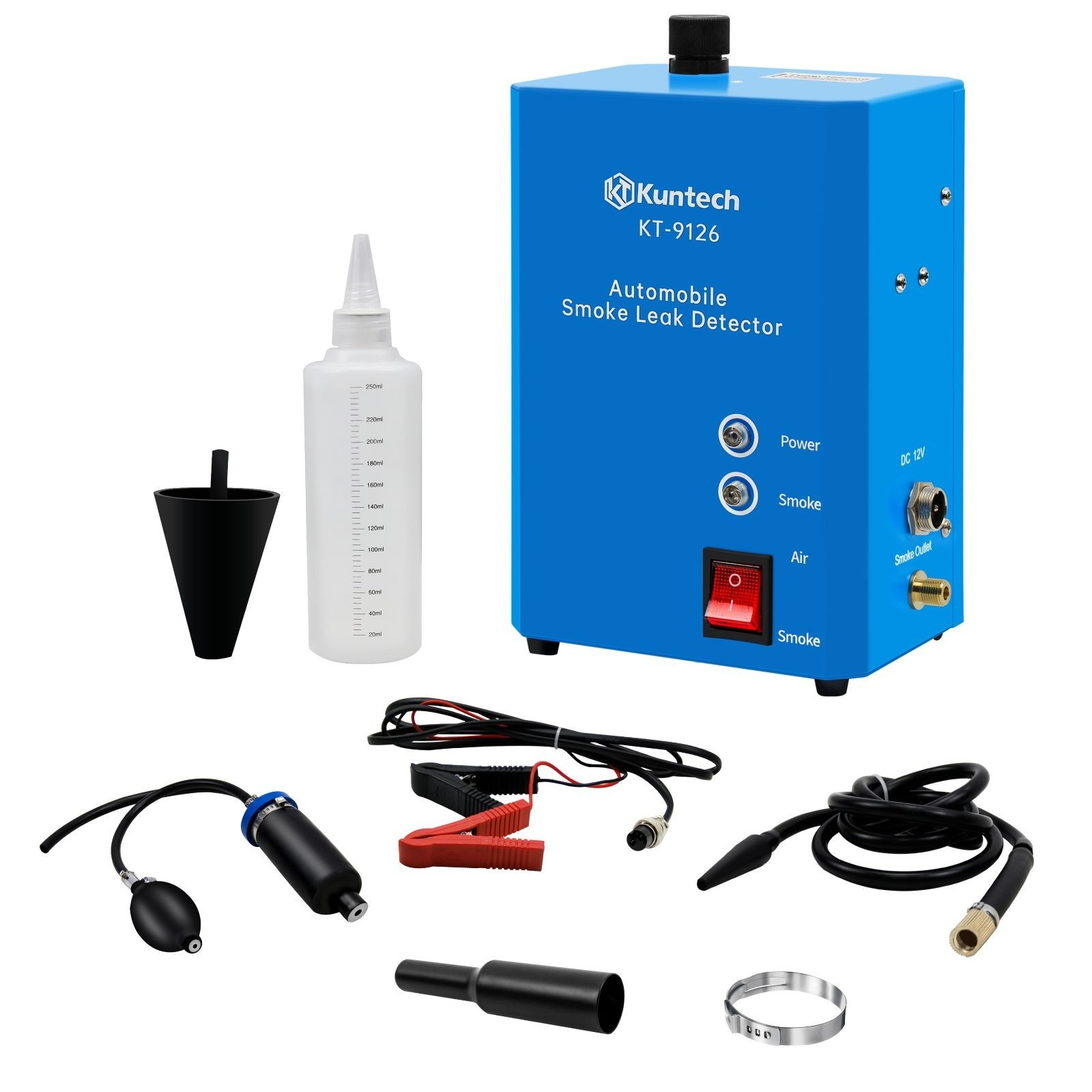 Automotive Smoke Machine,Built-in Air Pump EVAP Leak Detector Tester