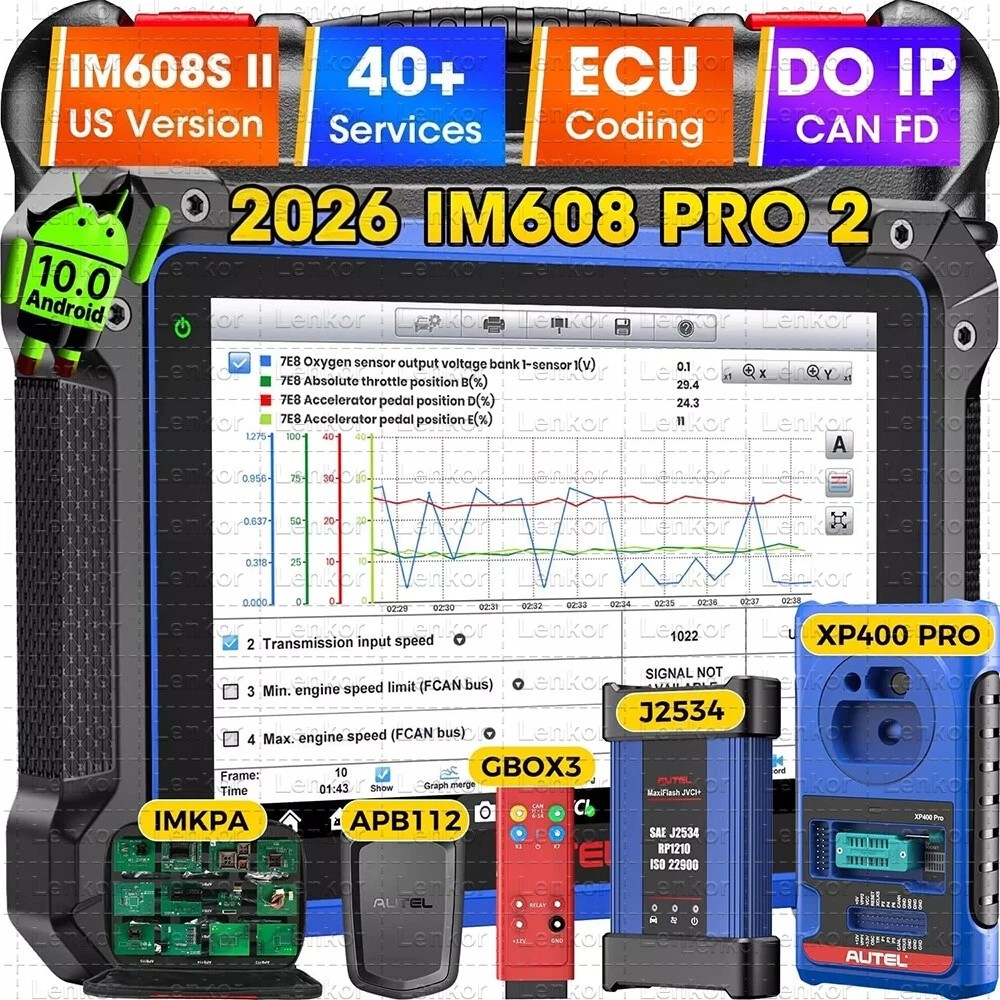 2026 Autel IM608S II IM608 PRO II IMMO Key PROGRAMMING Diagnostic Tool Key Lost