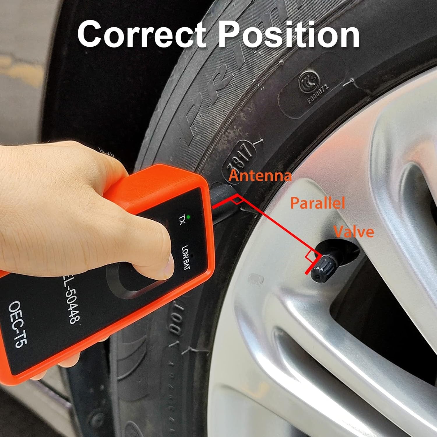 EL-50448 TPMS Relearn Tool for Auto Tire Pressure Monitor System Orange