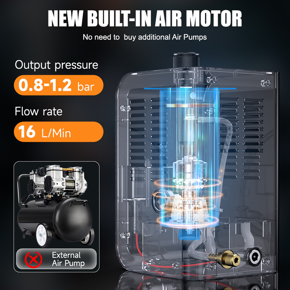 FOXWELL SD201 EVAP Smoke Machine Leak Detector Built-in Air Pump Pipe Fitting