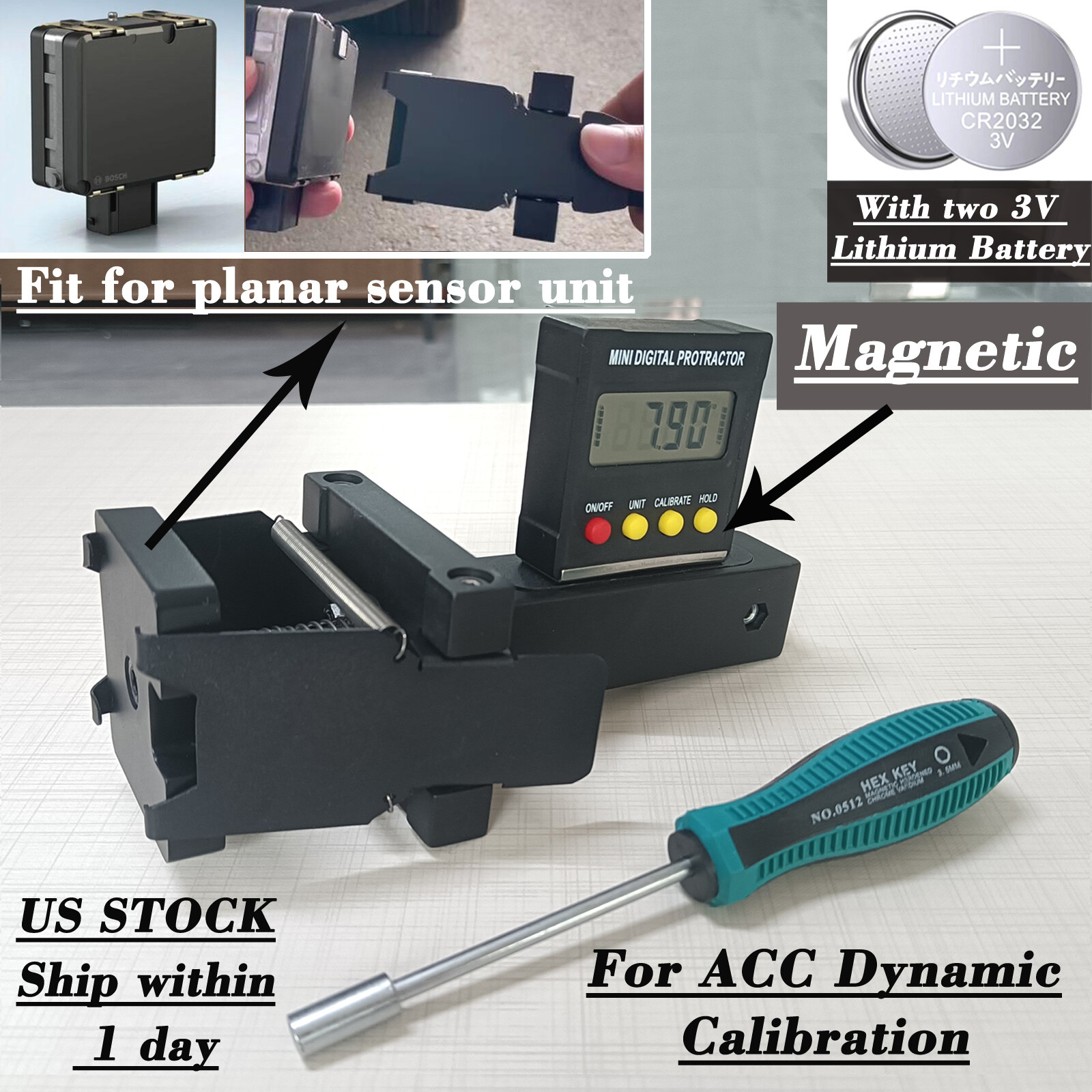 ADAS Radar Angle Leveling Tool Dynamic Calibration ACC Radar Sensor Positioning