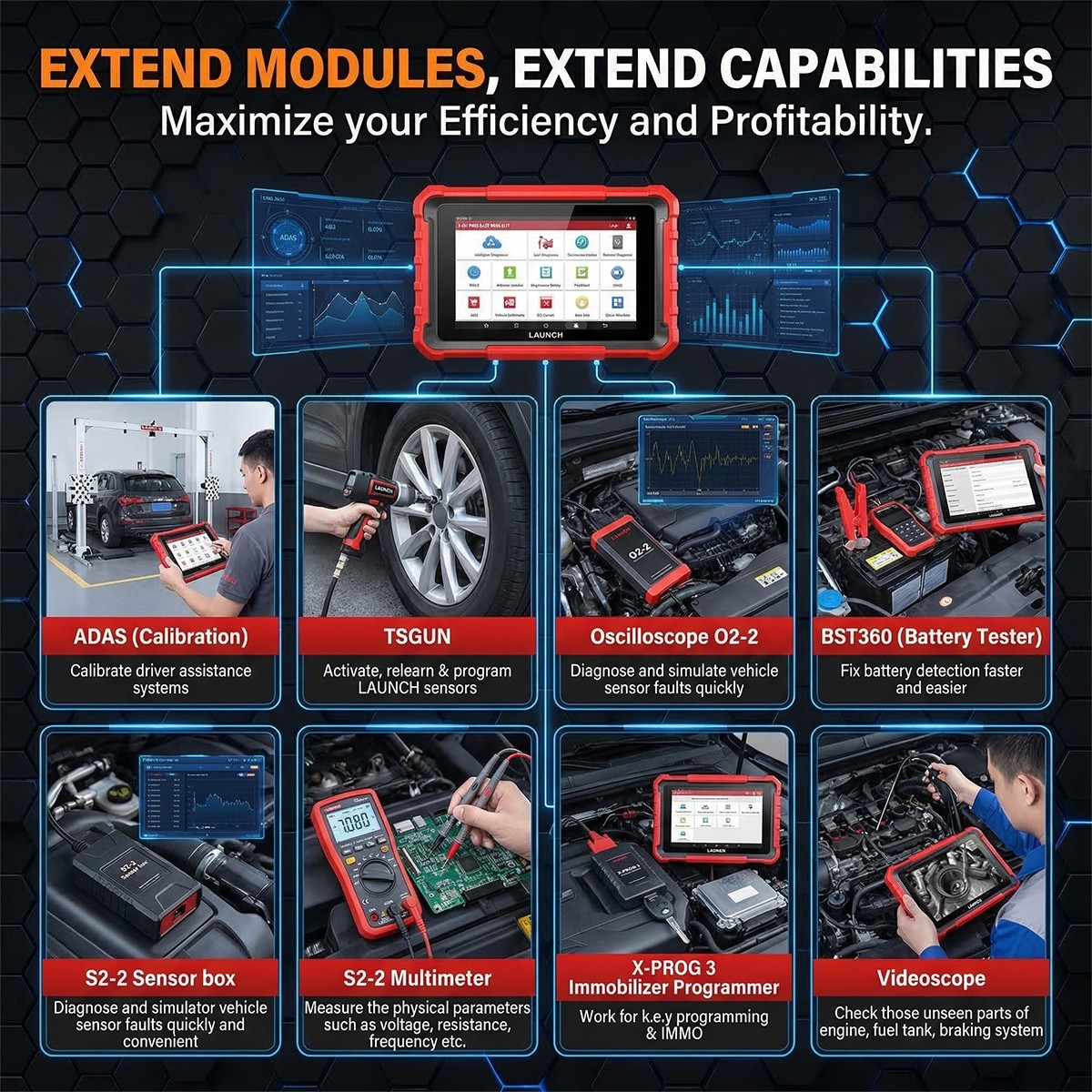 2026 Newest LAUNCH X431 Pro Elite V+ Bidirectional Car Diagnostic Scanner Coding