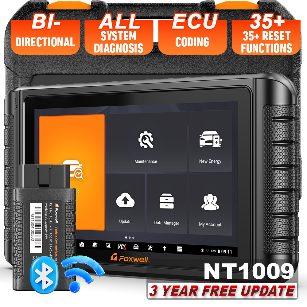 🔝2026 Foxwell NT1009 Bidirectional OBD2 Scanner Car System Diagnostic Scan Tool