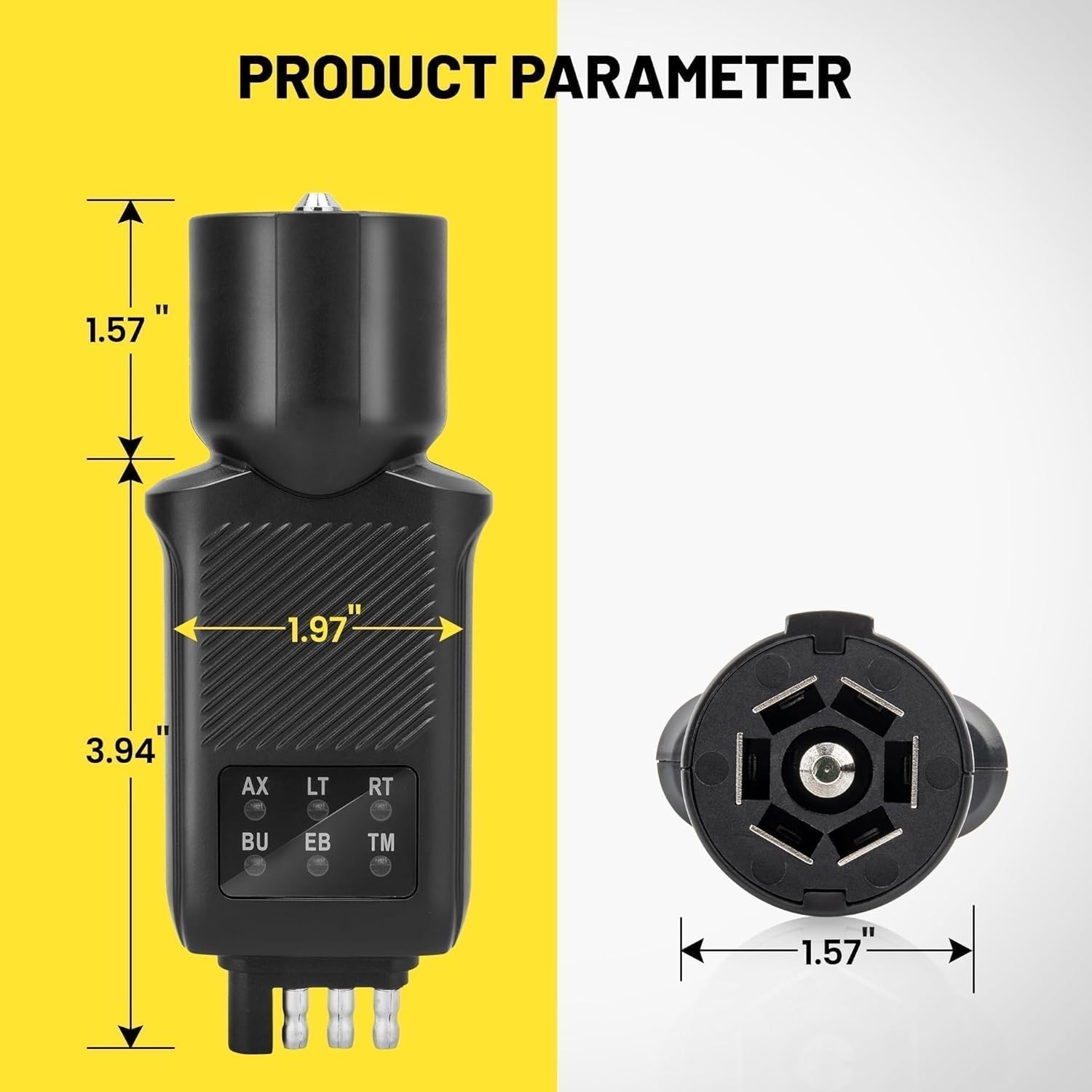 Versatile Trailer Tester for Boats, RVs, and Trucks with LED Light Functions