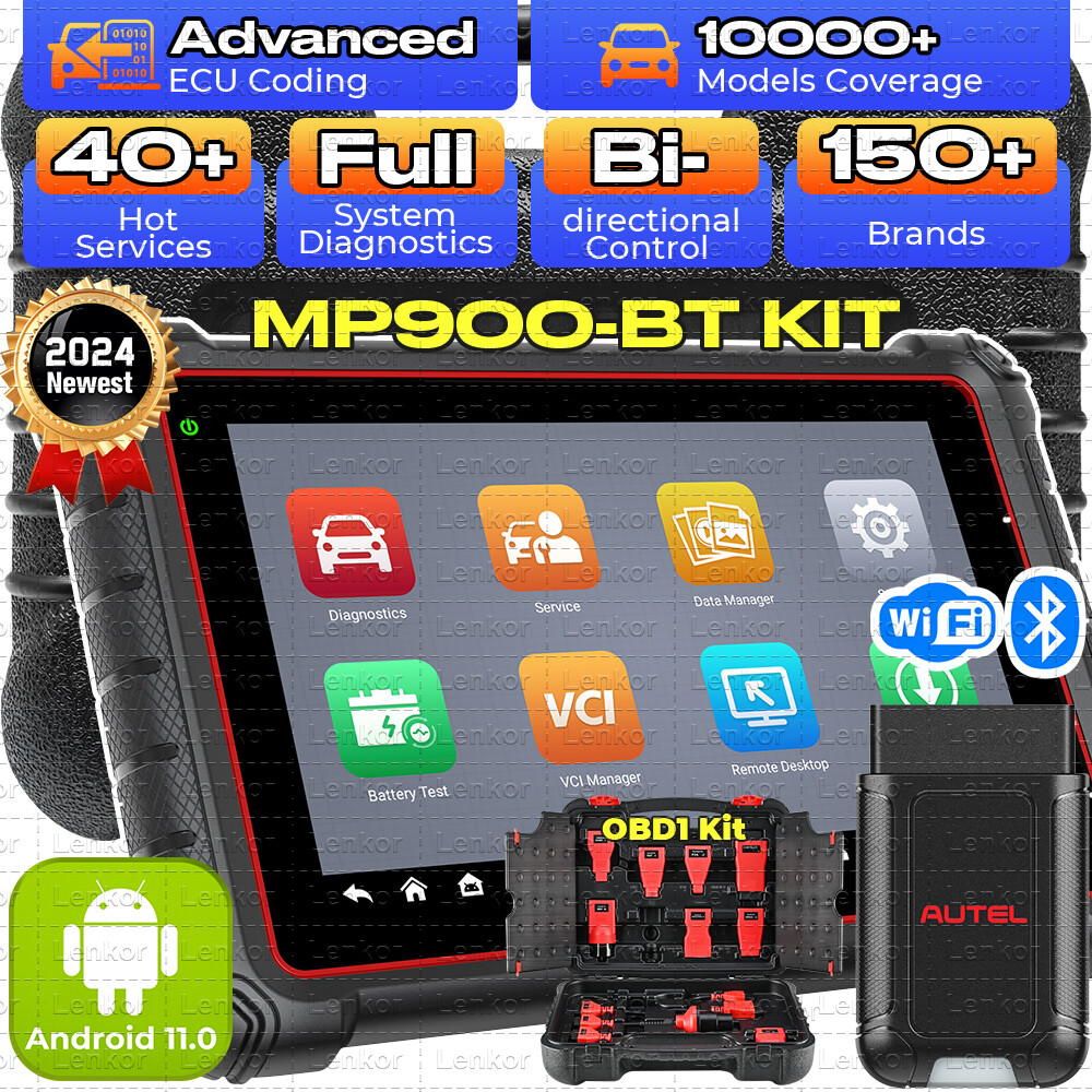 2024 Autel MaxiPRO MP900-BT KIT Bidirectional Car Diagnostic Scanner DoIP CAN-FD